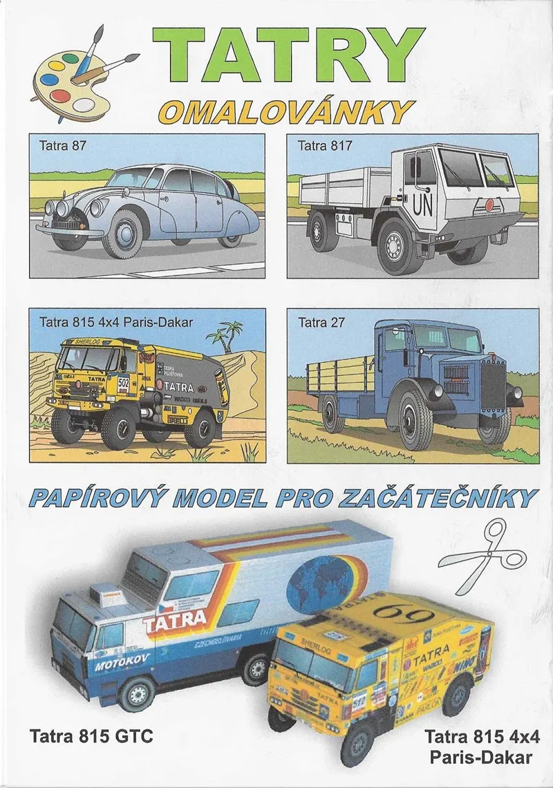 Vymaľuj a vystrihni Bestr A5 Tatry